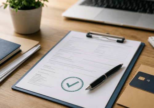 Documents administratifs de formation avec validation et financement.